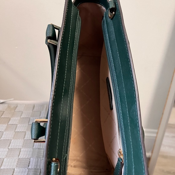 Michael Kors- Dark Green Satchel Purse - Picture 4 of 7